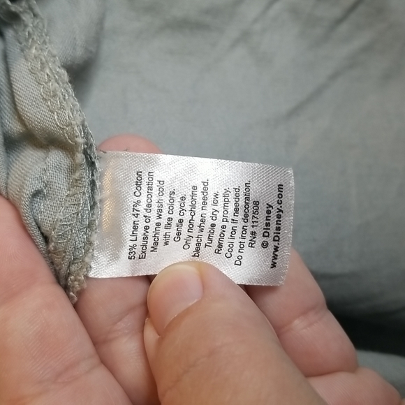 Junk Food x Disney Linen Blend Romper Shortalls Jumper, Women's L - Picture 7 of 8